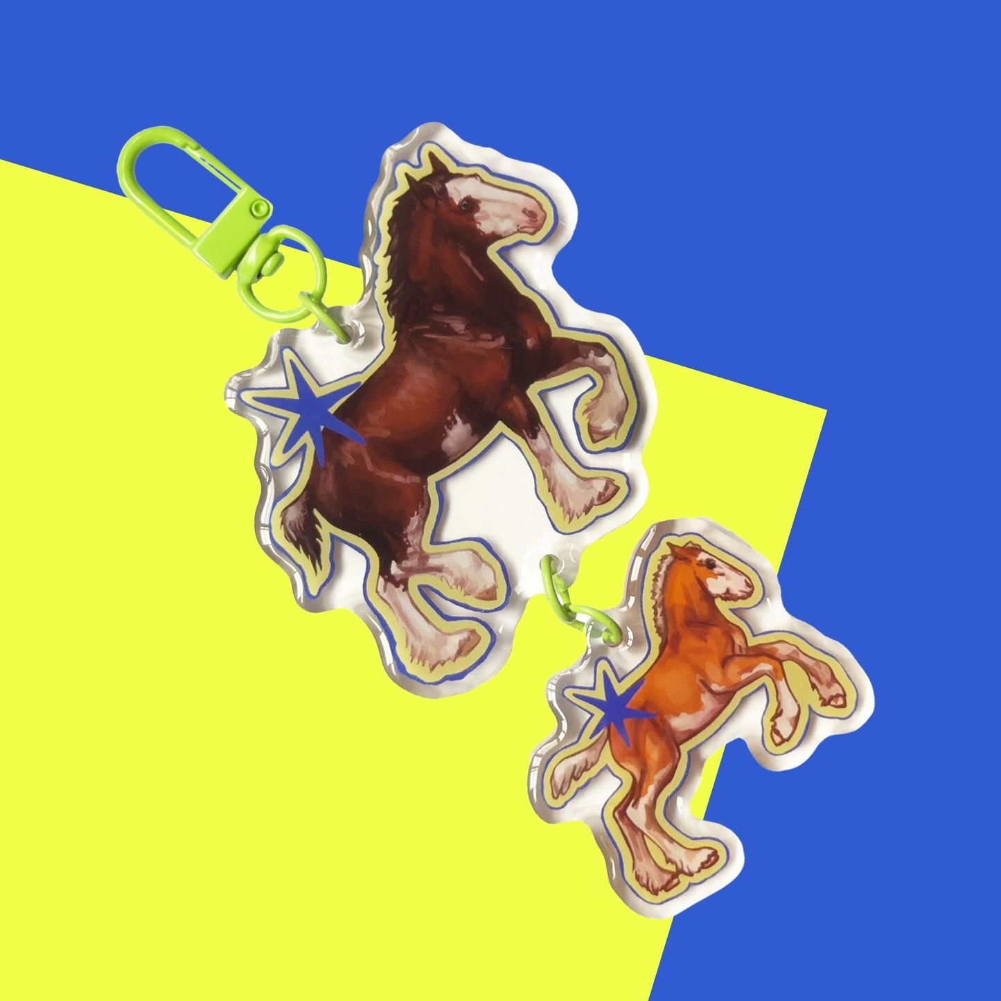 Clydesdale Family Keychain