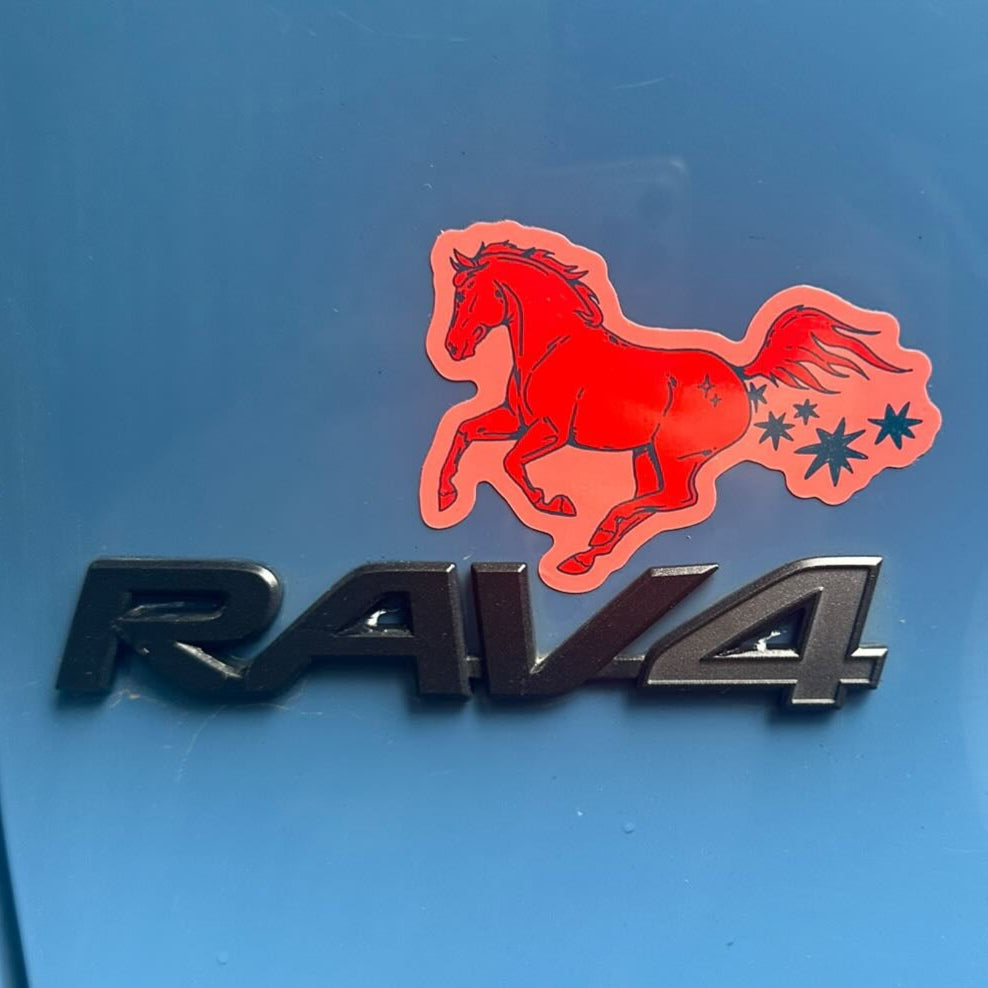 Red Horse Sticker