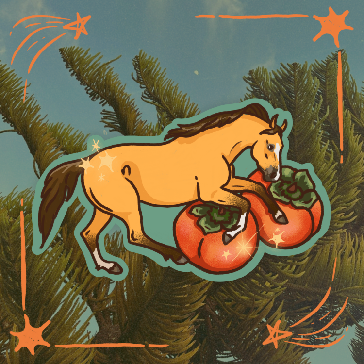 Persimmon Buckskin Sticker