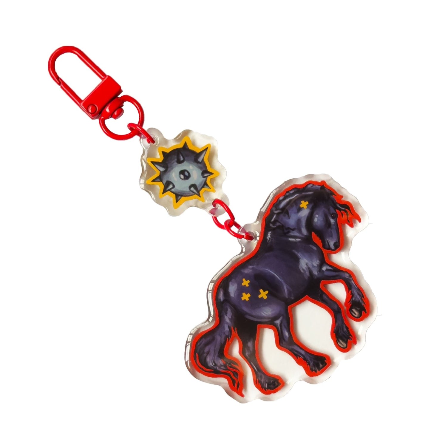 Medieval Friesian Keychain