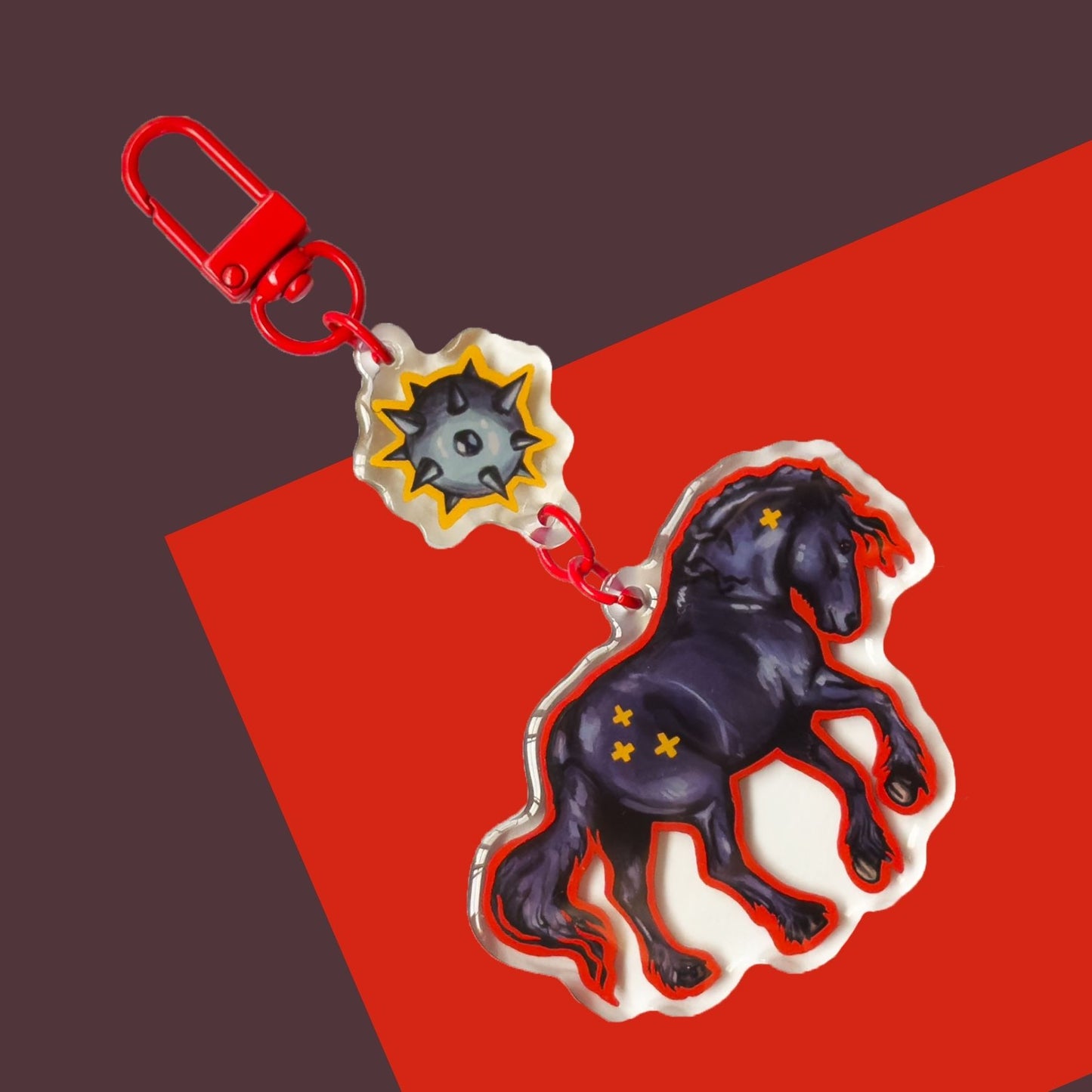 Medieval Friesian Keychain
