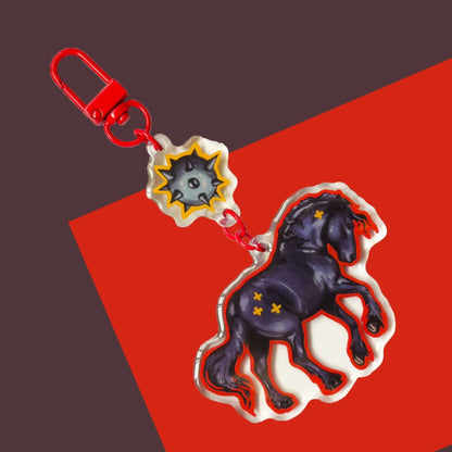 Medieval Friesian Keychain