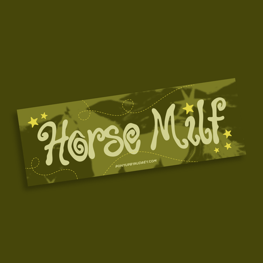 Horse Milf Bumper Sticker