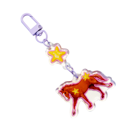 Chestnut Thoroughbred Keychain