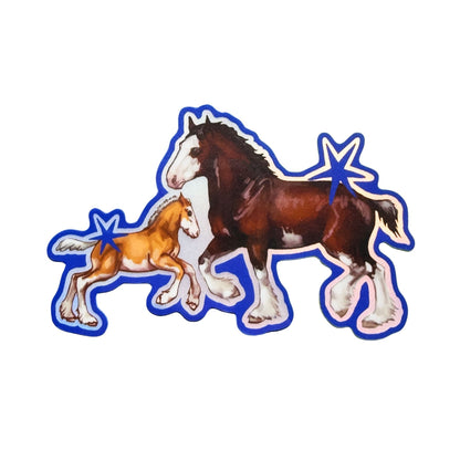 Clydesdale Family Sticker