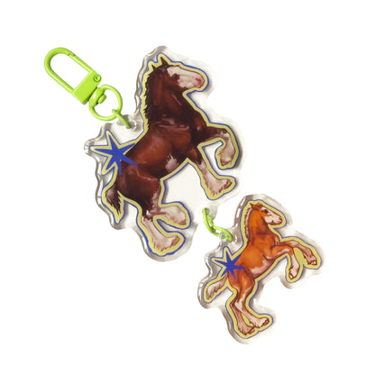 Clydesdale Family Keychain