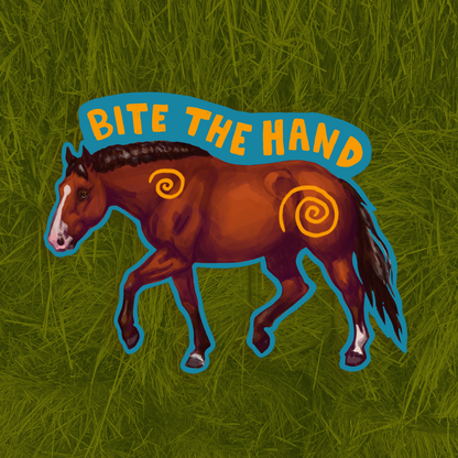 Bite the Hand Sticker