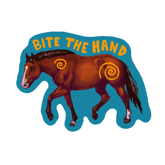 Bite the Hand Sticker