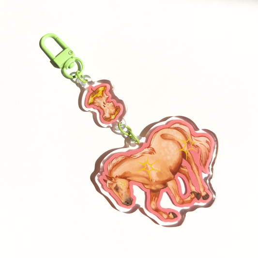Pink Palomino Keychain