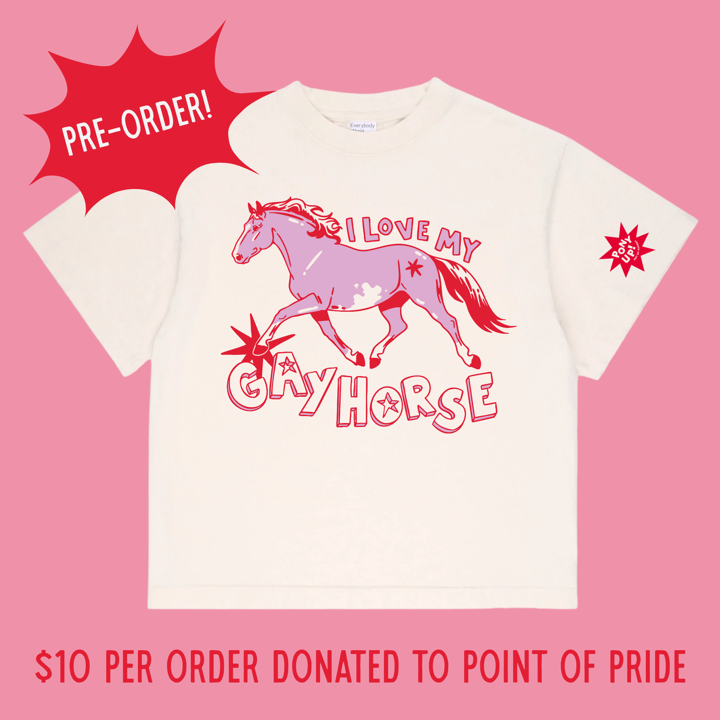 I Love My Gay Horse Tee PREORDER