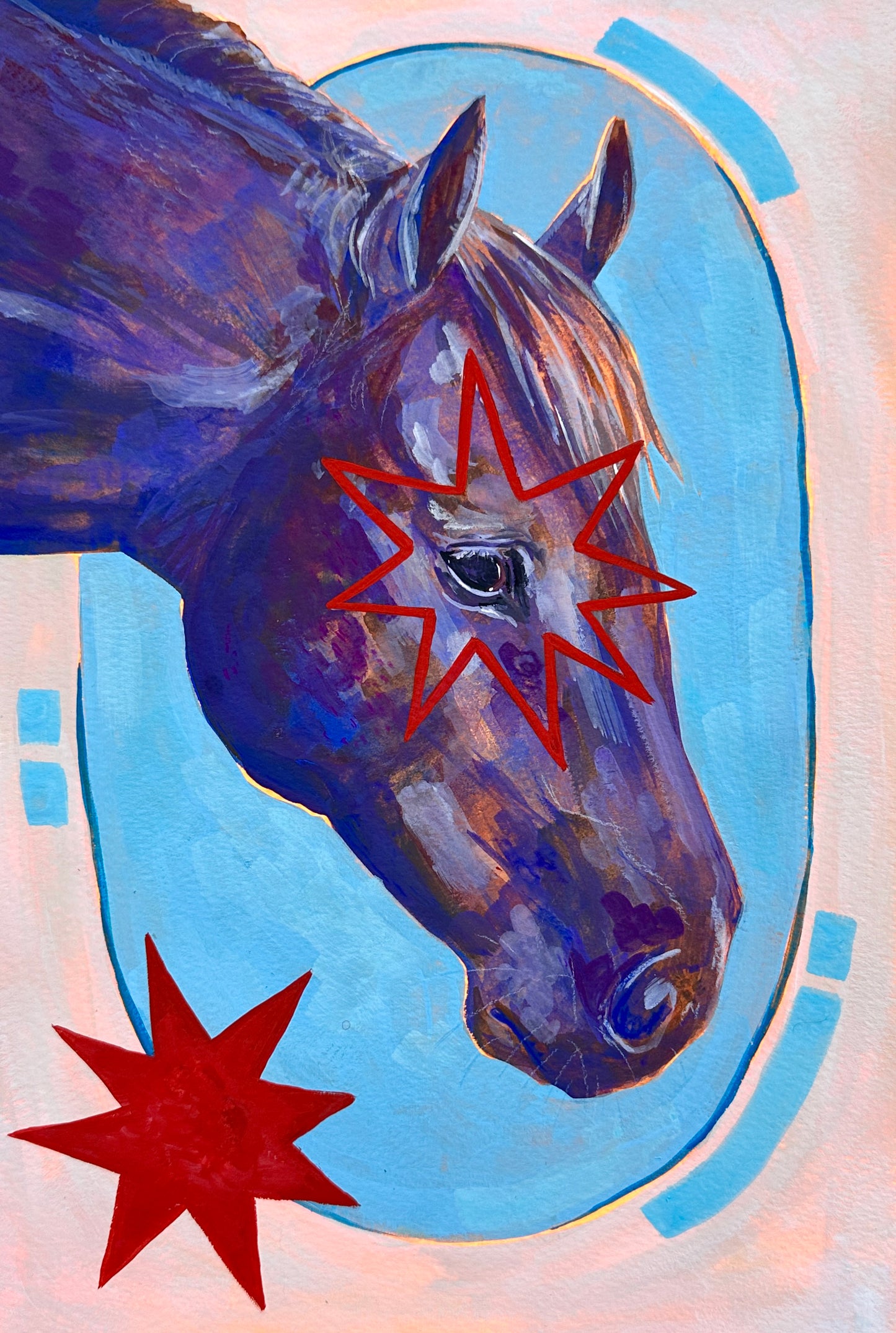 Gouache Horse Commission