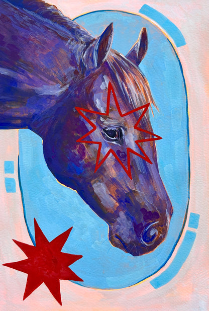 Gouache Horse Commission