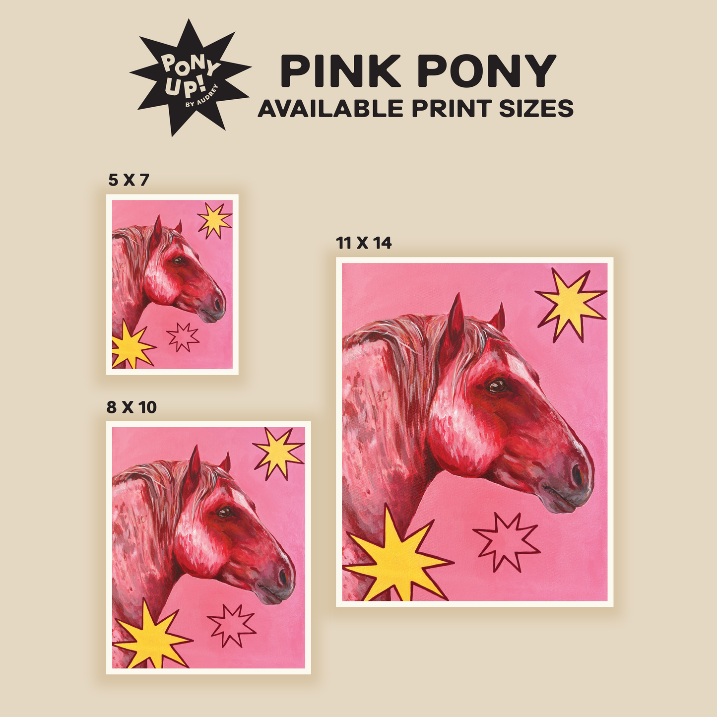 Pink Pony Print