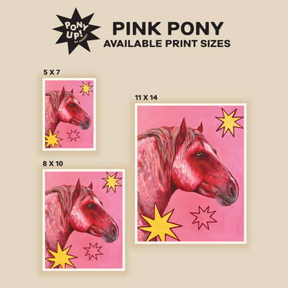 Pink Pony Print
