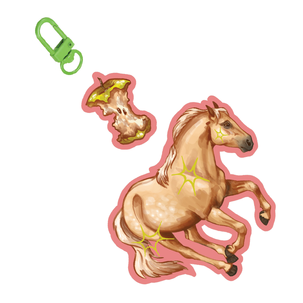 PREORDER Pink Palomino Keychain
