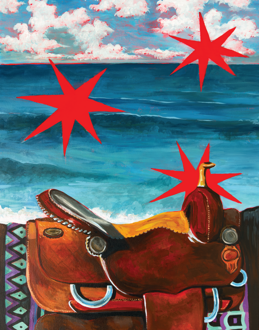 Sea & Saddle Original painting