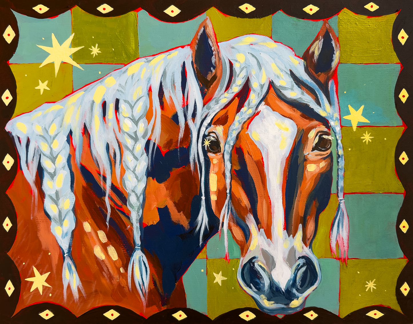 Starry Haflinger Original Painting